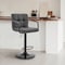 Armen Living Laurant Adjustable Height Gray Faux Leather Swivel Bar Stool LCLABABLGR - alternate 5